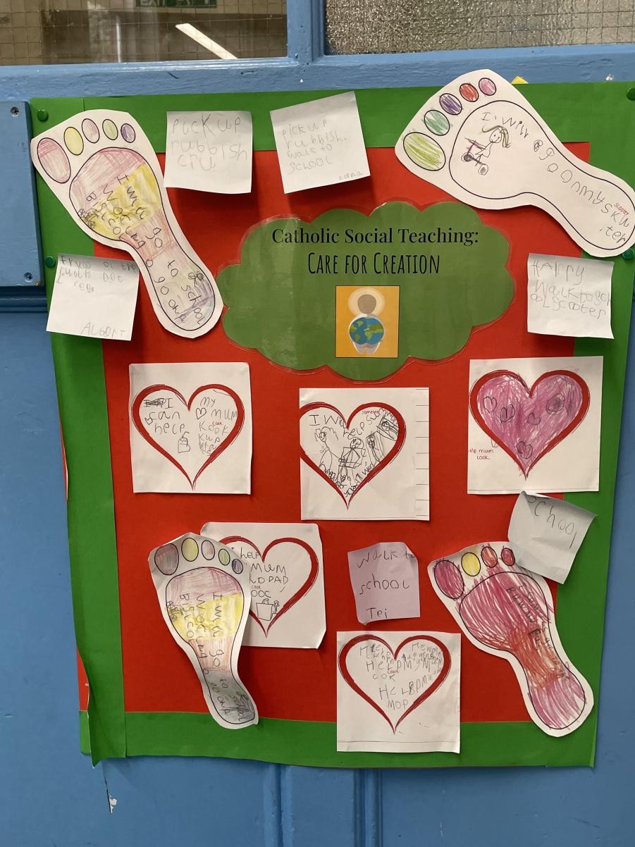 Catholic Social Teaching on every classroom door