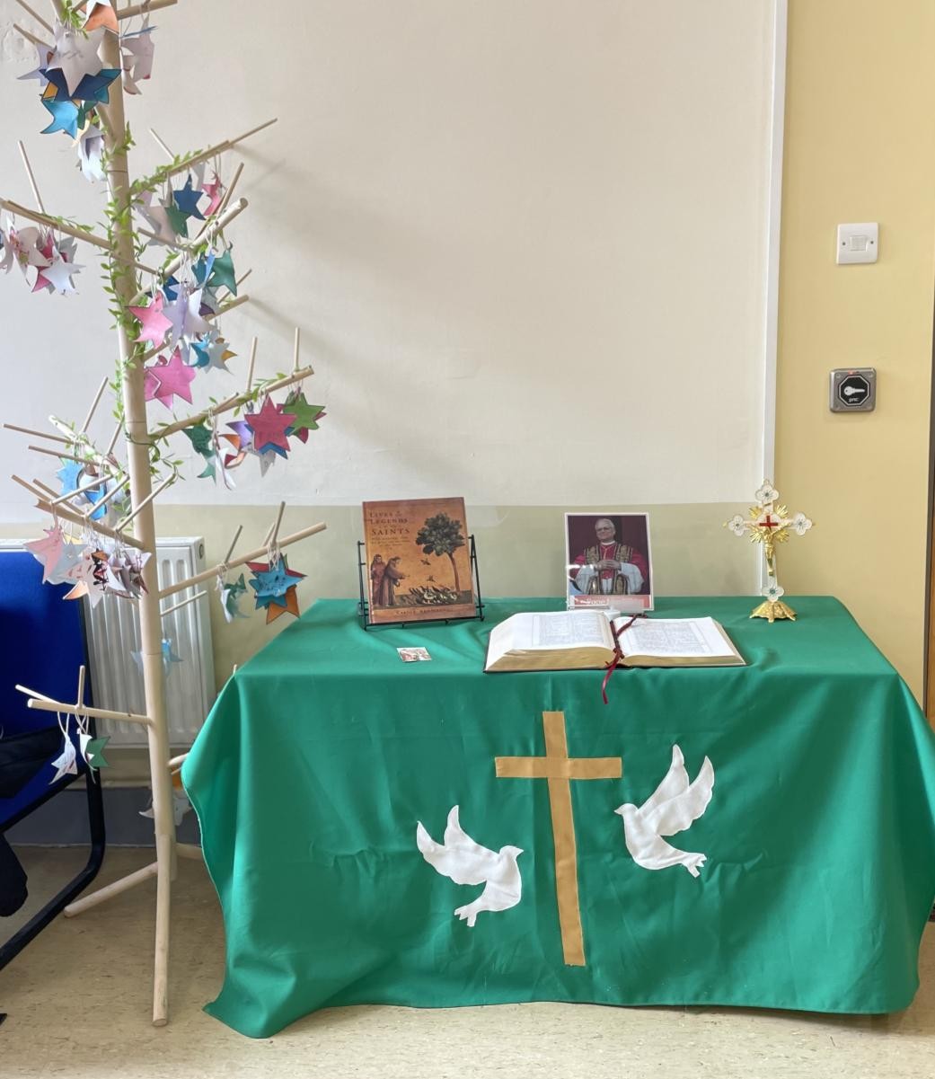 “Pupils share intentions on our Prayer Tree, making prayer visible and shared within our community.”