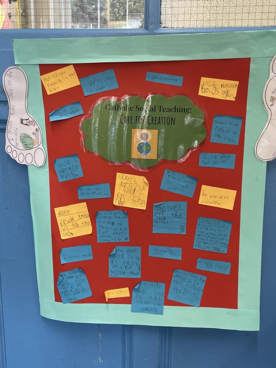 Catholic Social Teaching on every classroom door