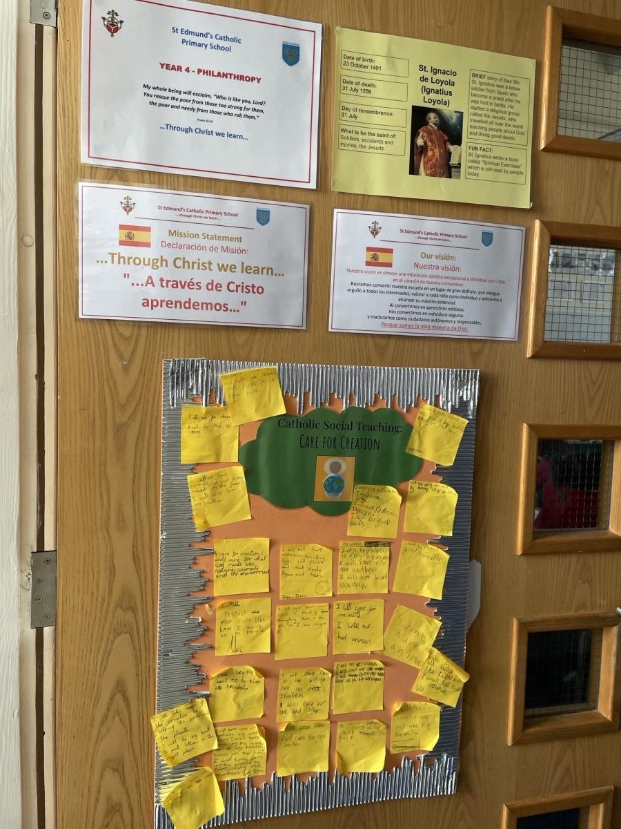 Catholic Social Teaching on every classroom door