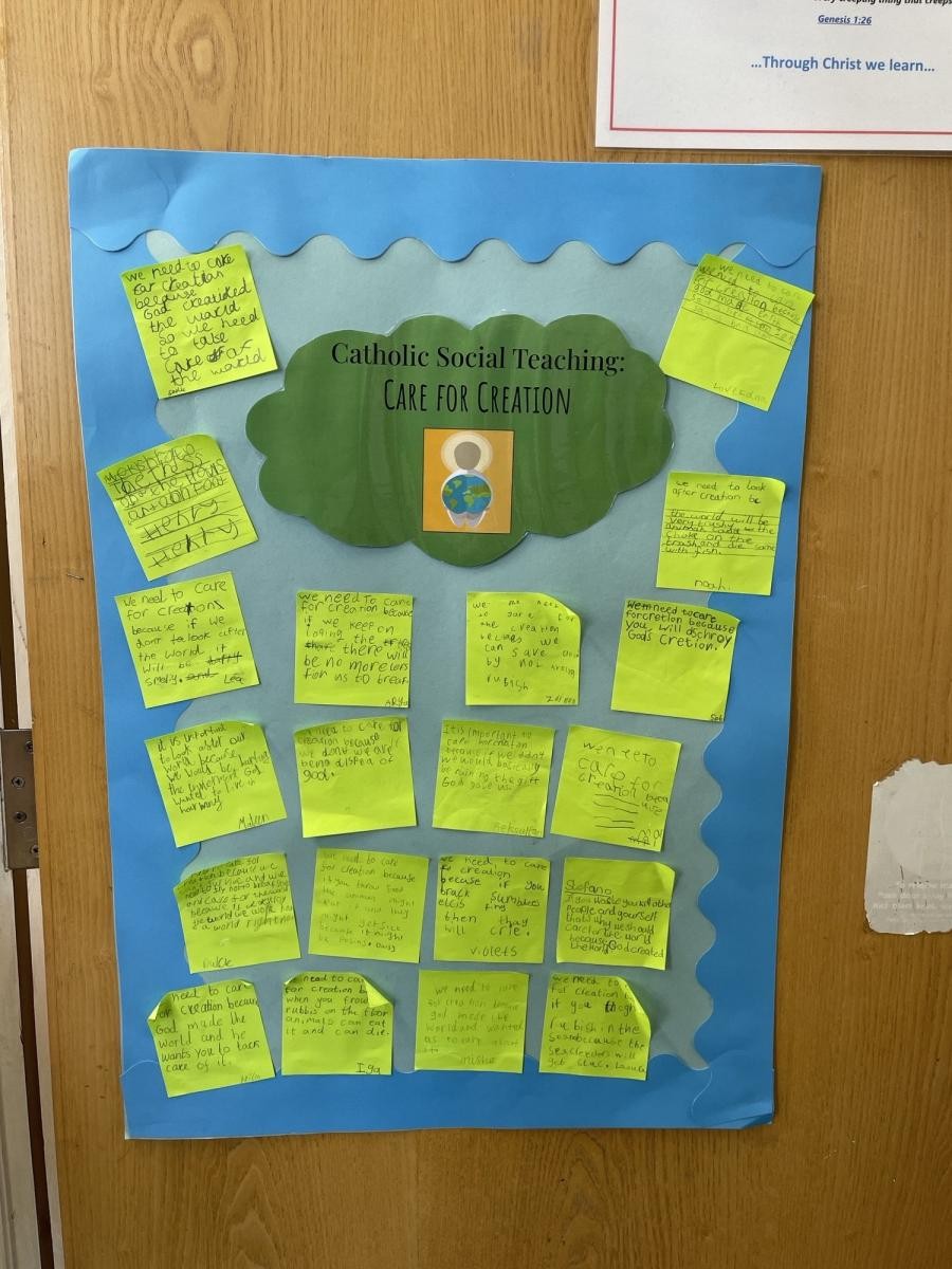 Catholic Social Teaching on every classroom door