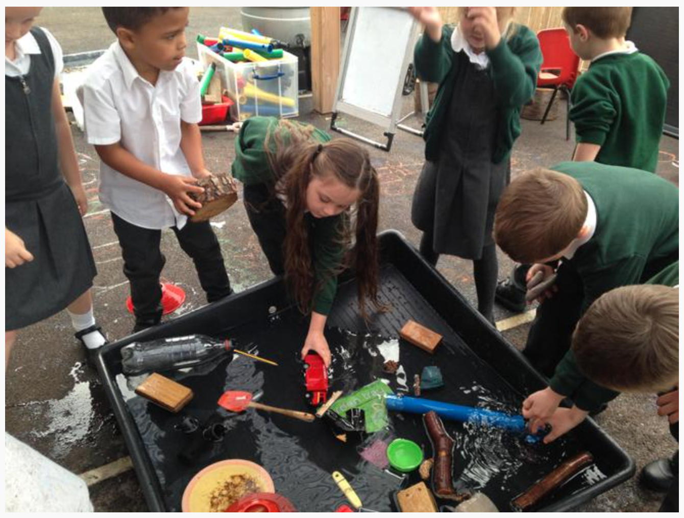 "Let's get these materials sorted!"