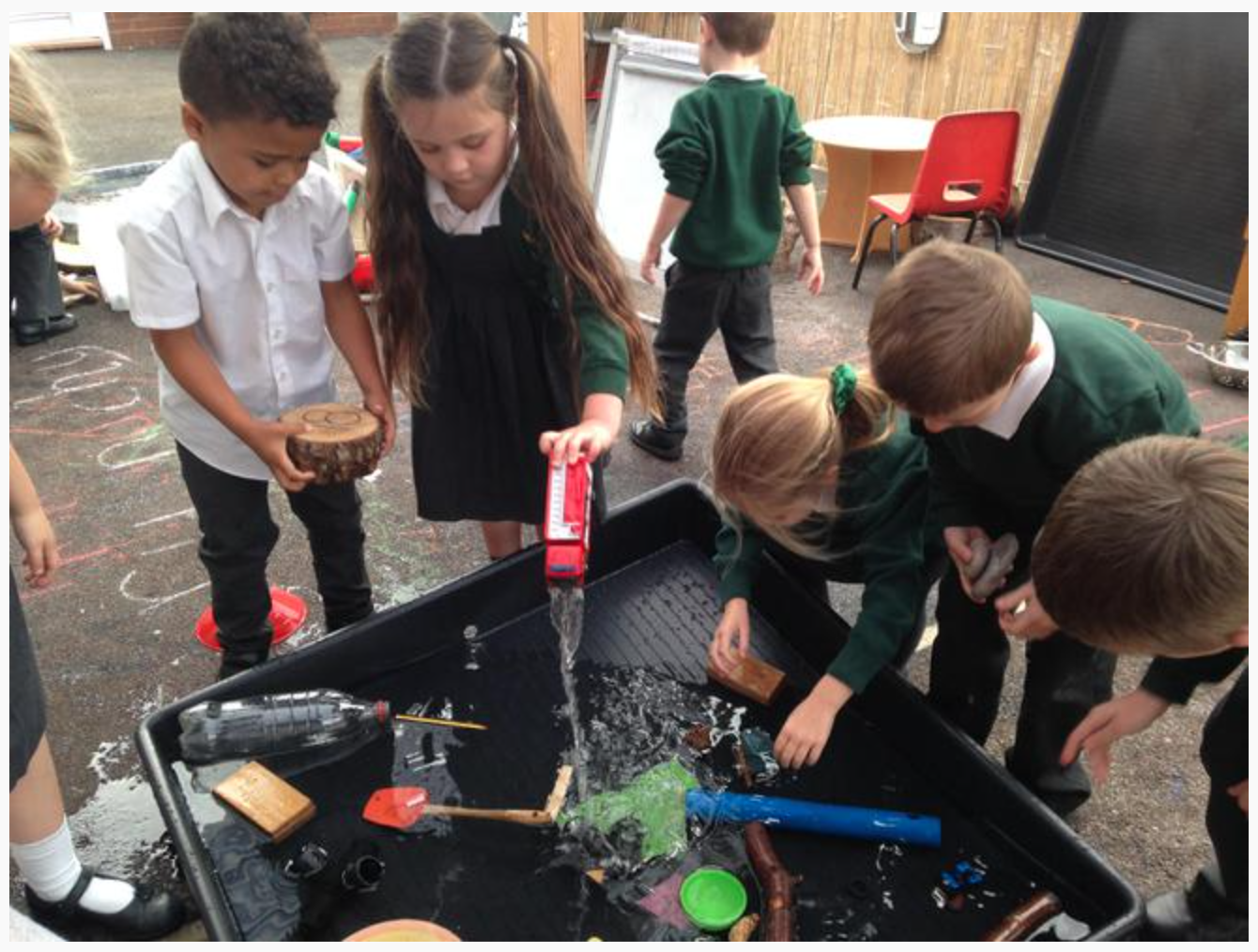 "Let's get these materials sorted!"