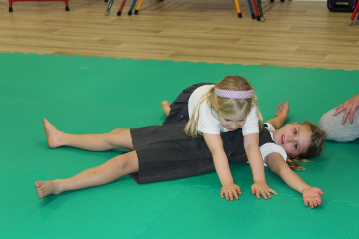 Children laying down 