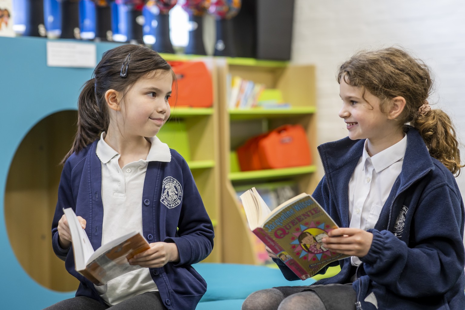 Girls reading