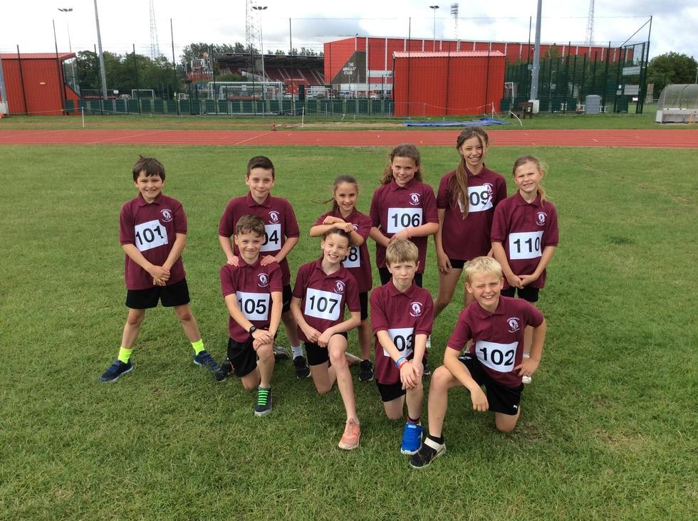 Children wearing sports kit 