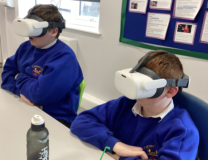 We went on a virtual work experience at Knowsley Safari using VR. 