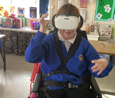 We went on a virtual work experience at Knowsley Safari using VR. 