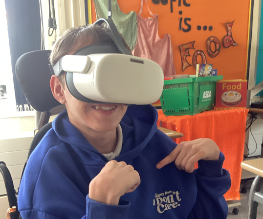 We went on a virtual work experience at Knowsley Safari using VR. 