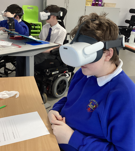 We went on a virtual work experience at Knowsley Safari using VR. 