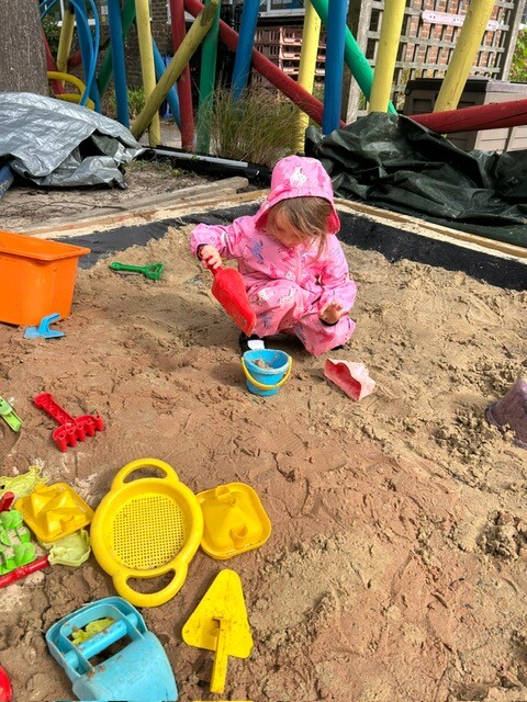 Sand play - using creativity and motor skills through collaborative learning