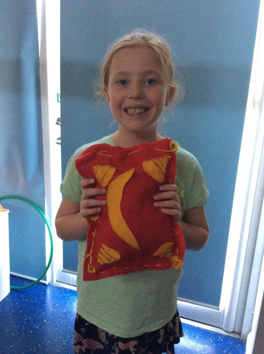 Year 3 - Cushions and improving the skill of sewing.