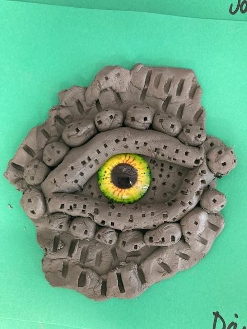 Yr 2 - dinosaur eyes...finished