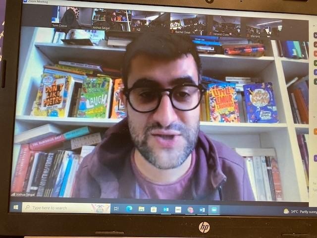 Joshua Seigal came to visit - an inspirational poet visit ready for National Poetry Day
