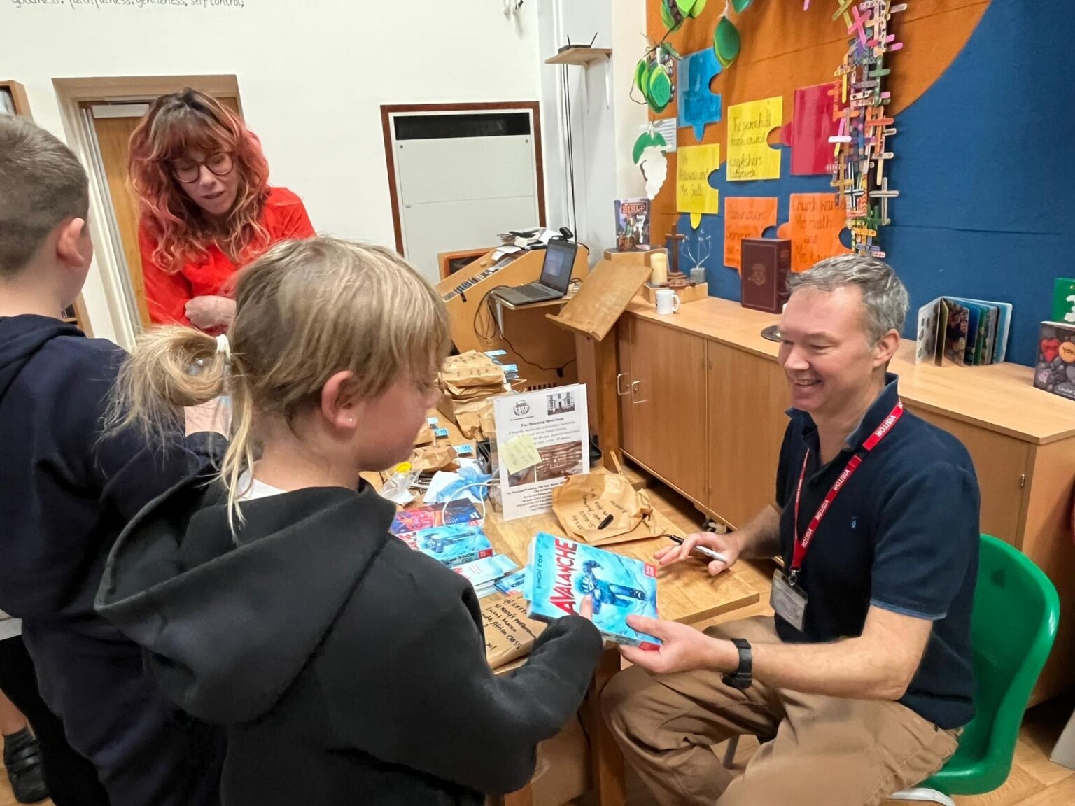 Simon Fox - author visit - visits and talks to Y5/6