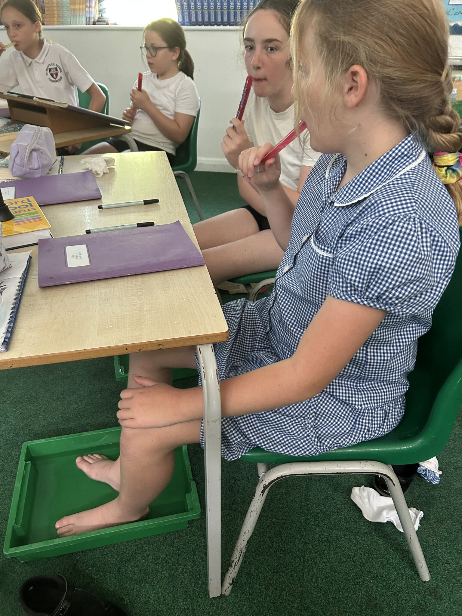 Keeping cool in school...