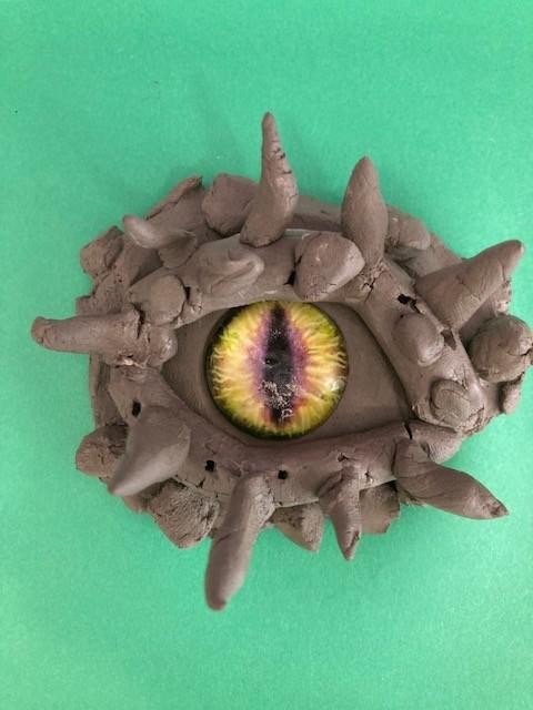 Yr 2 - dinosaur eyes...finished