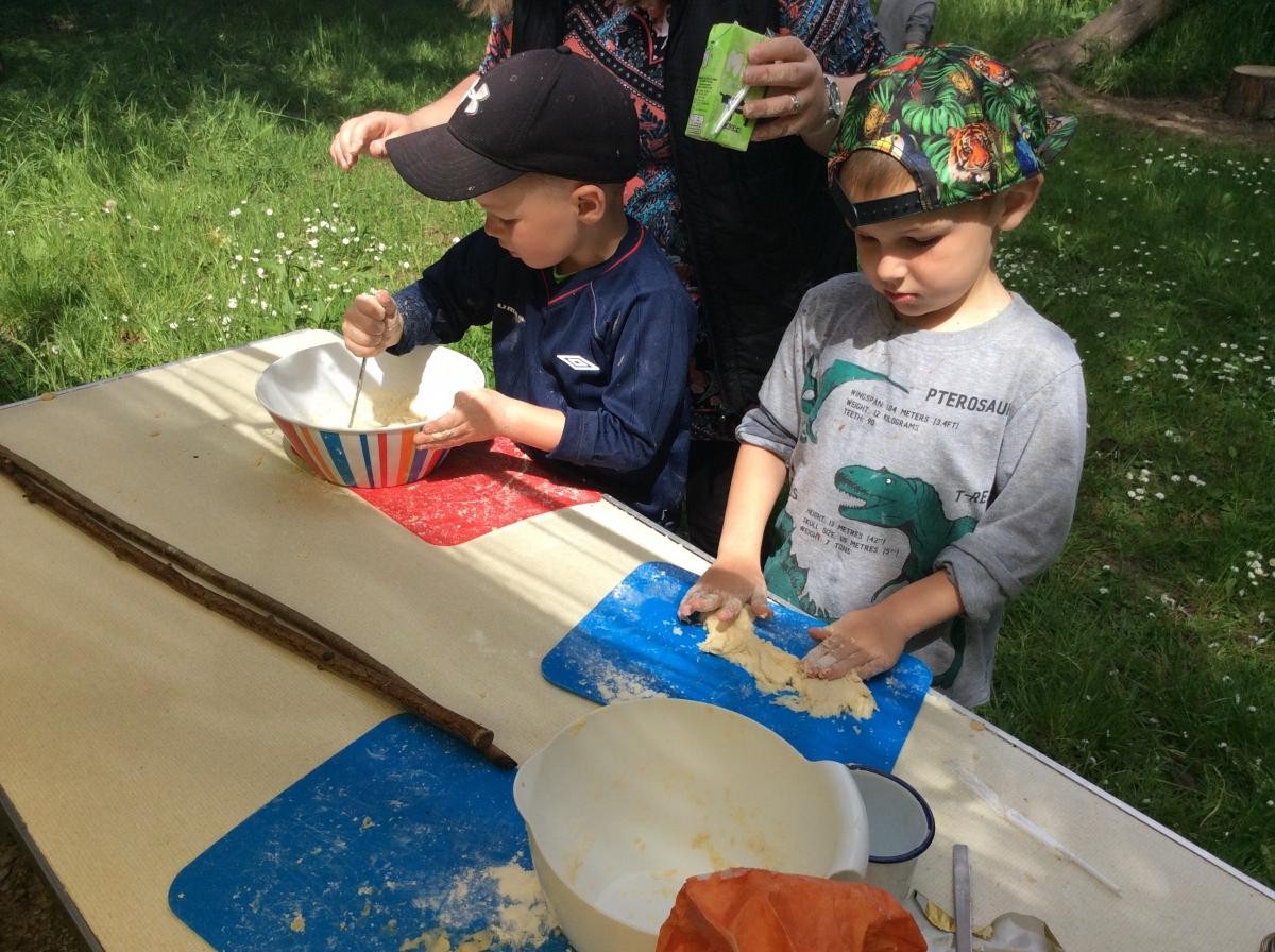 Making damper bread