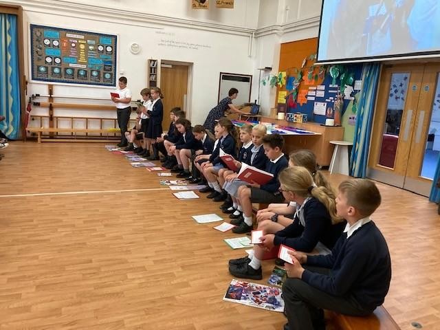 Showcasing learning to parents and practising our oracy skills and speaking to an audience.