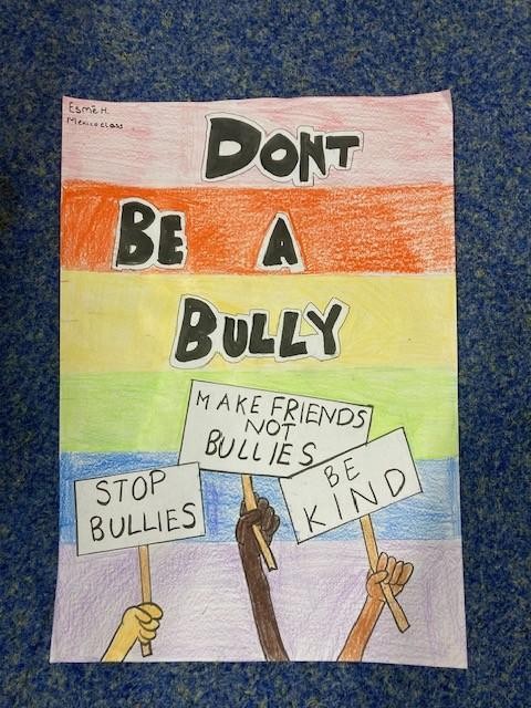 The winner of the anti-bullying poster competition...