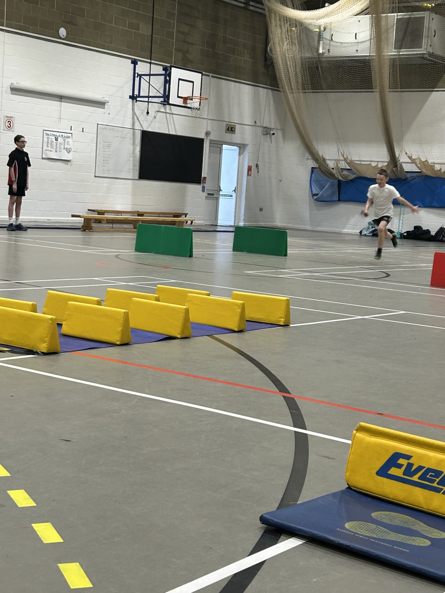 Indoor athletics event...