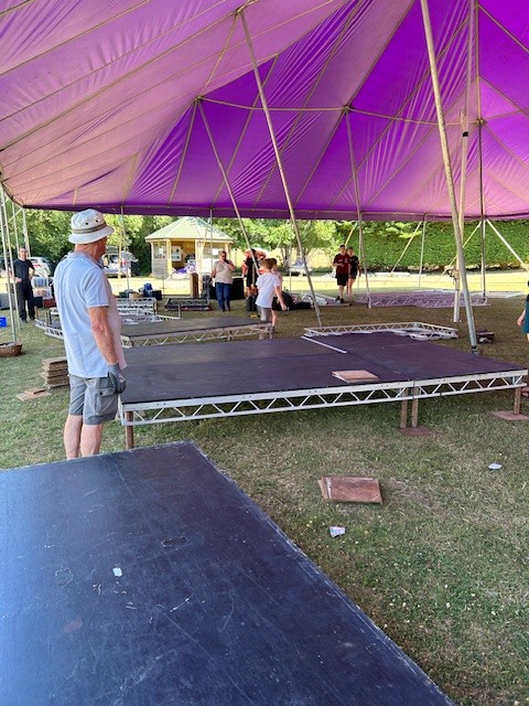 Big Top is up! Treasure Island here we come!