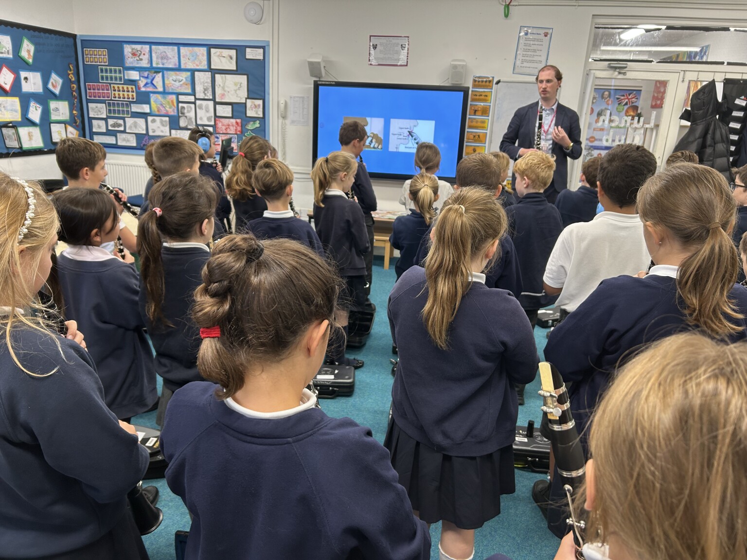 Year 4 clarinet in action