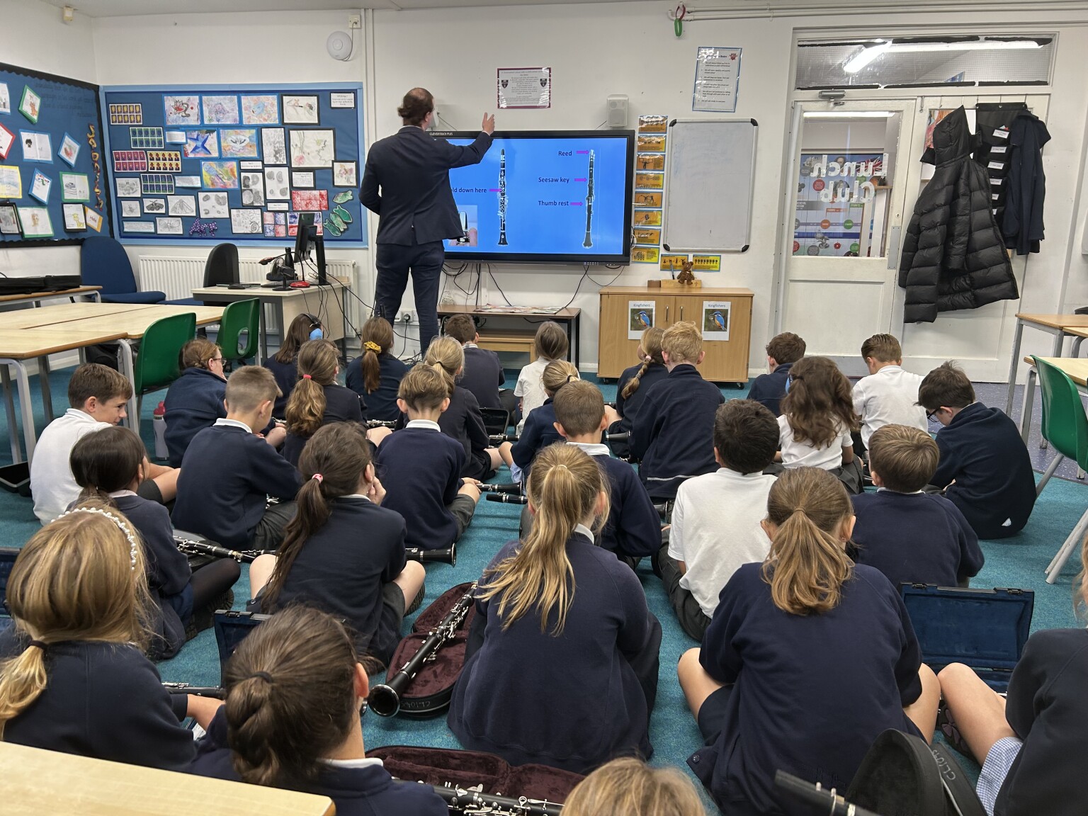 Year 4 clarinet in action