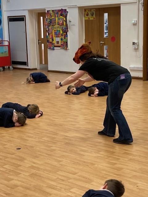 Drama sessions - encouraging more spoken language in our pupils.