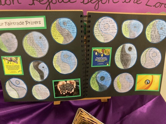 Our class worships for Fairtrade fortnight