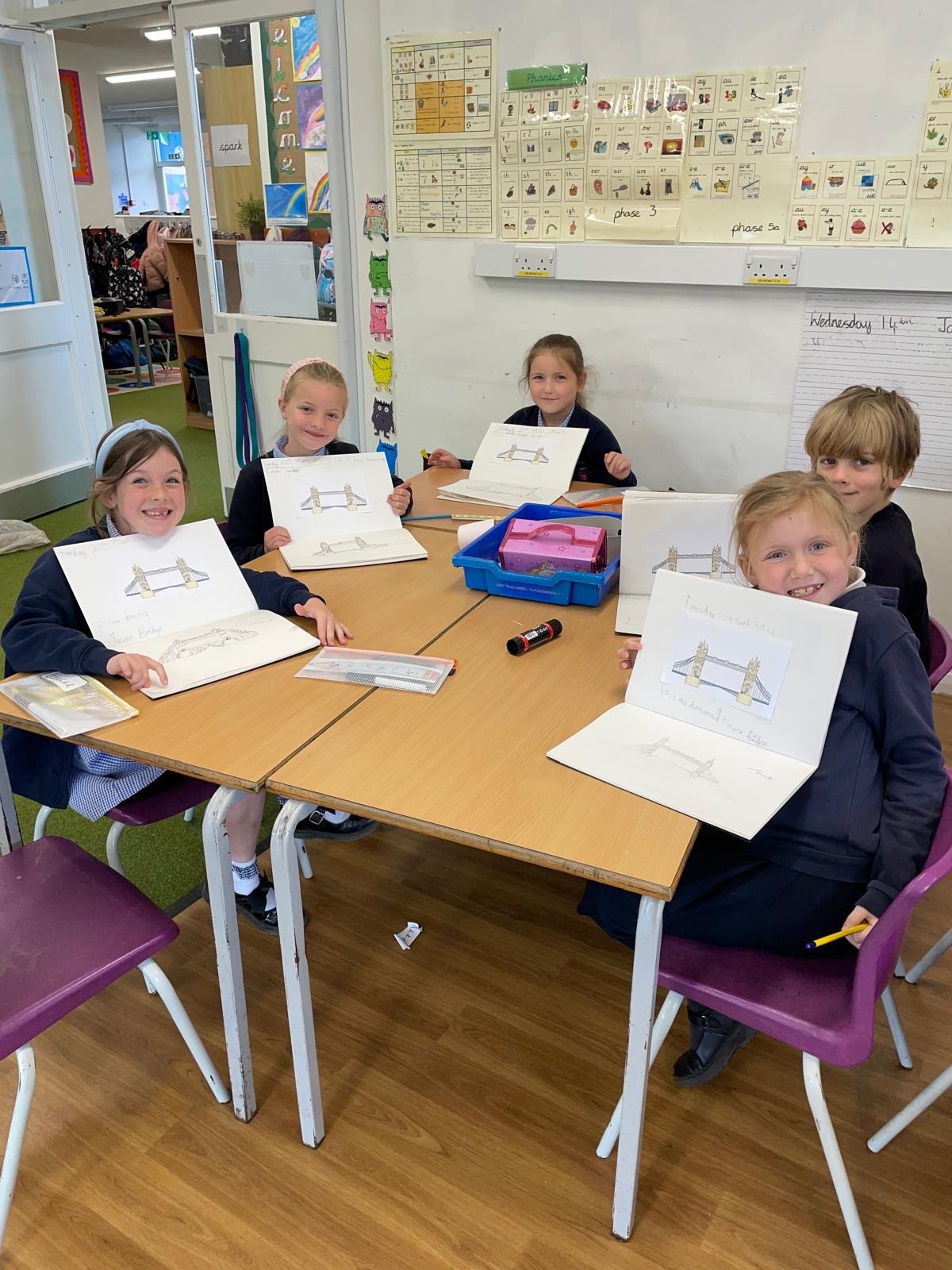 Jo Peel inspired Y2 art with line drawings