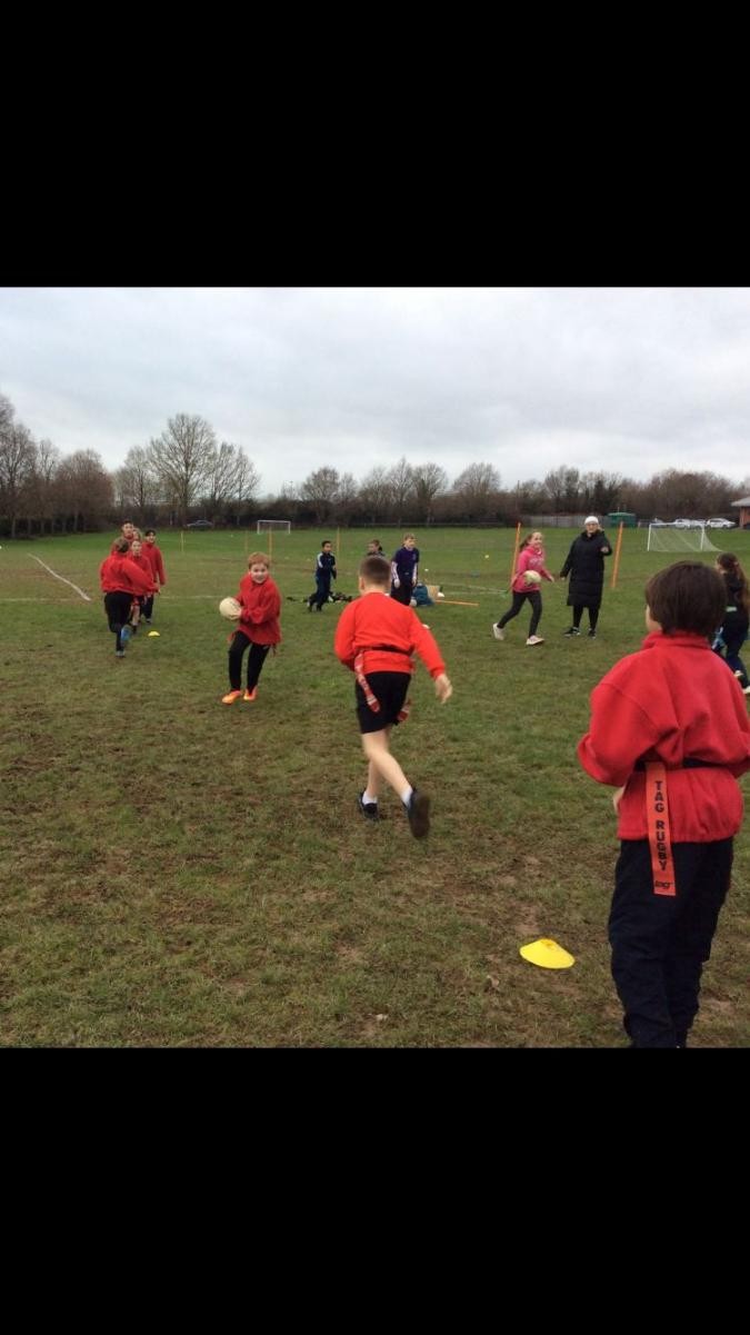 Tag Rugby competition - using the skills from our lessons