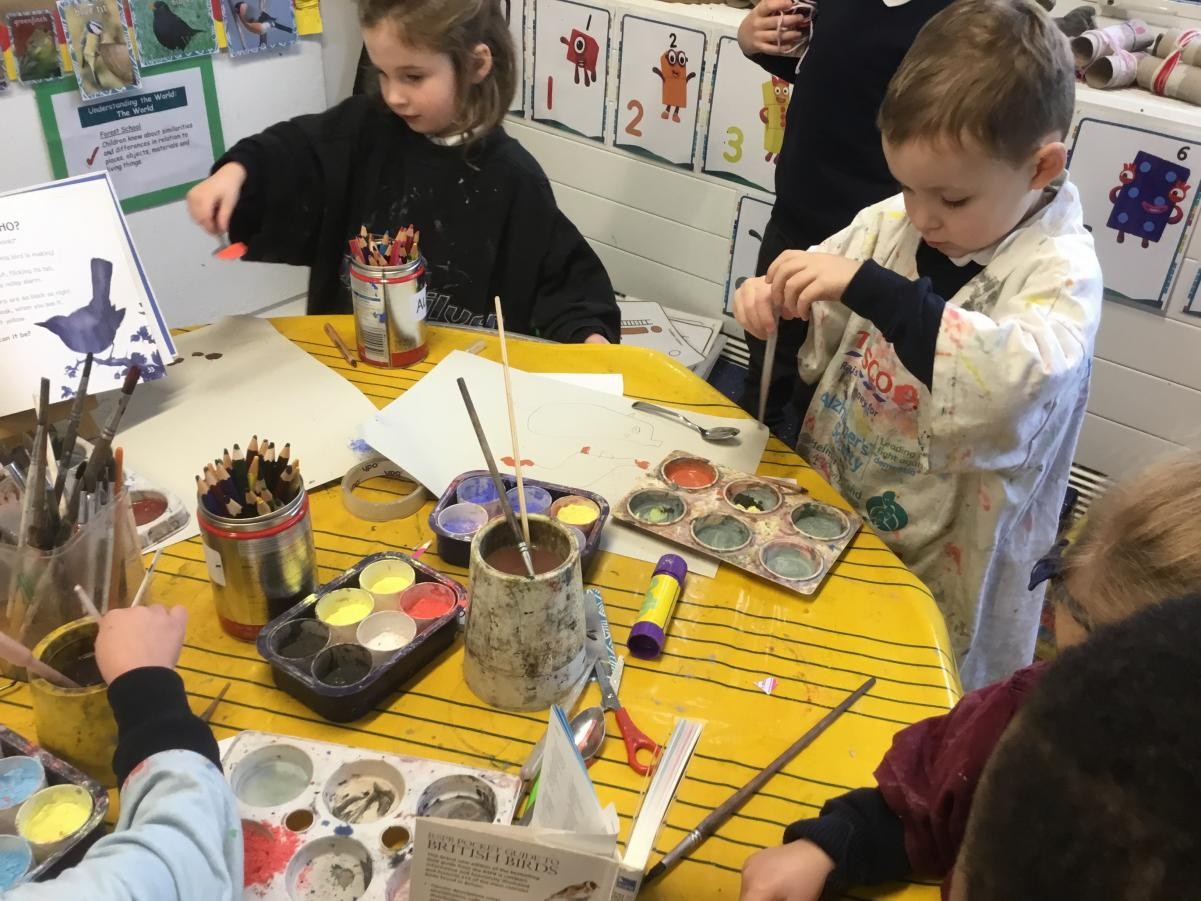 Painting to express ourselves in our learning