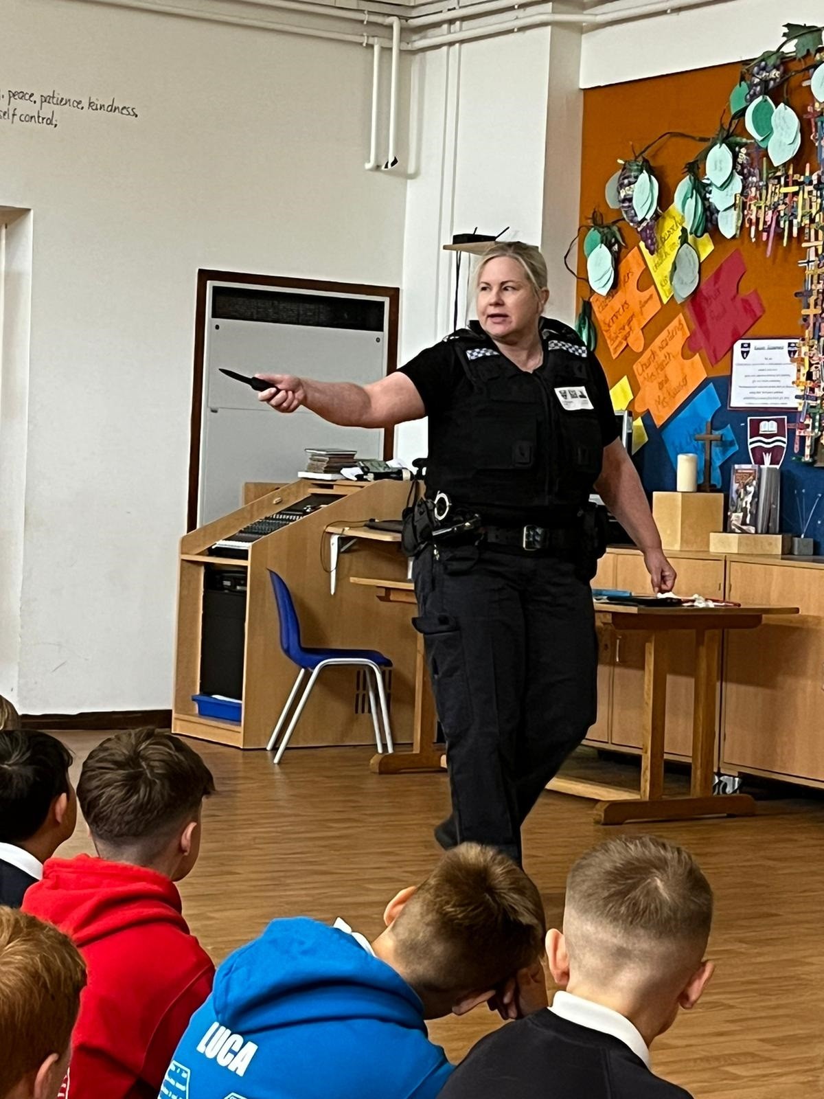 Yr 6 had a talk about knife crime...