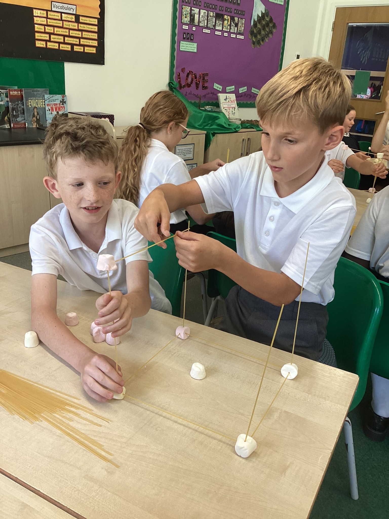 Spaghetti towers...