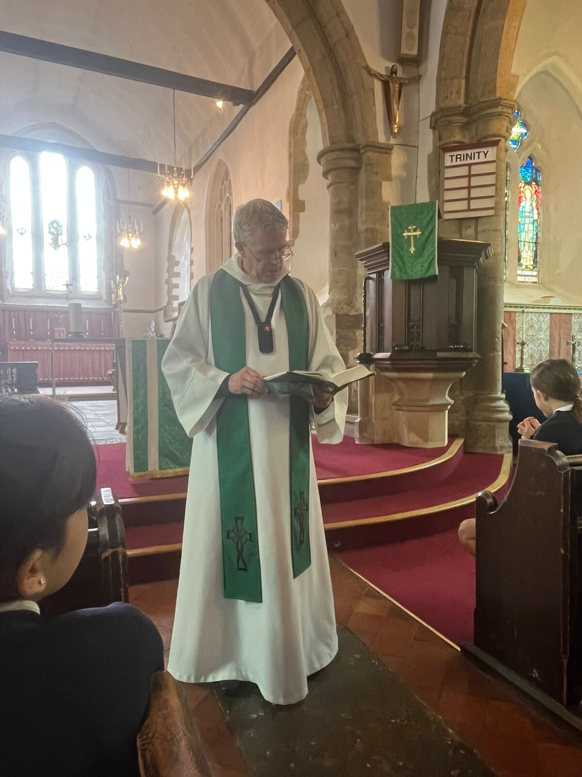 Class worship at St Mary's church 