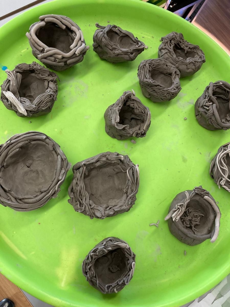 Squeezing and squashing helps develop muscles in the children's hands