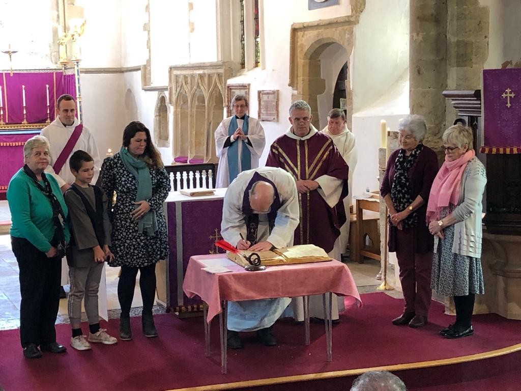 Signing the Church-School Covenant...