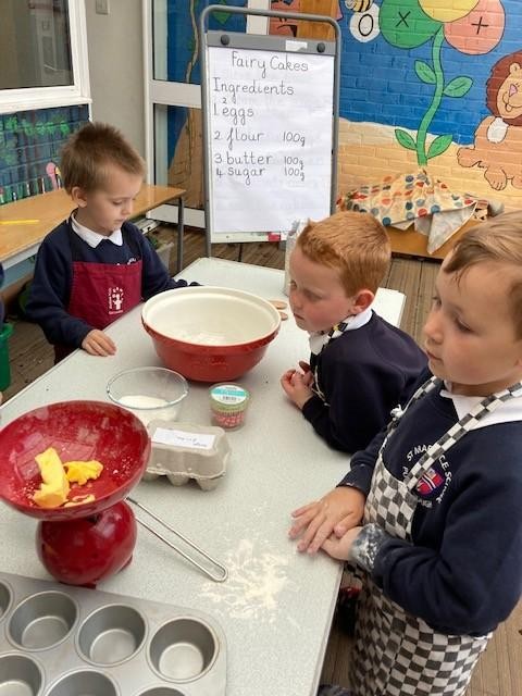 Instructions for cake making - we sold our cakes as well so we dealt with coins and money