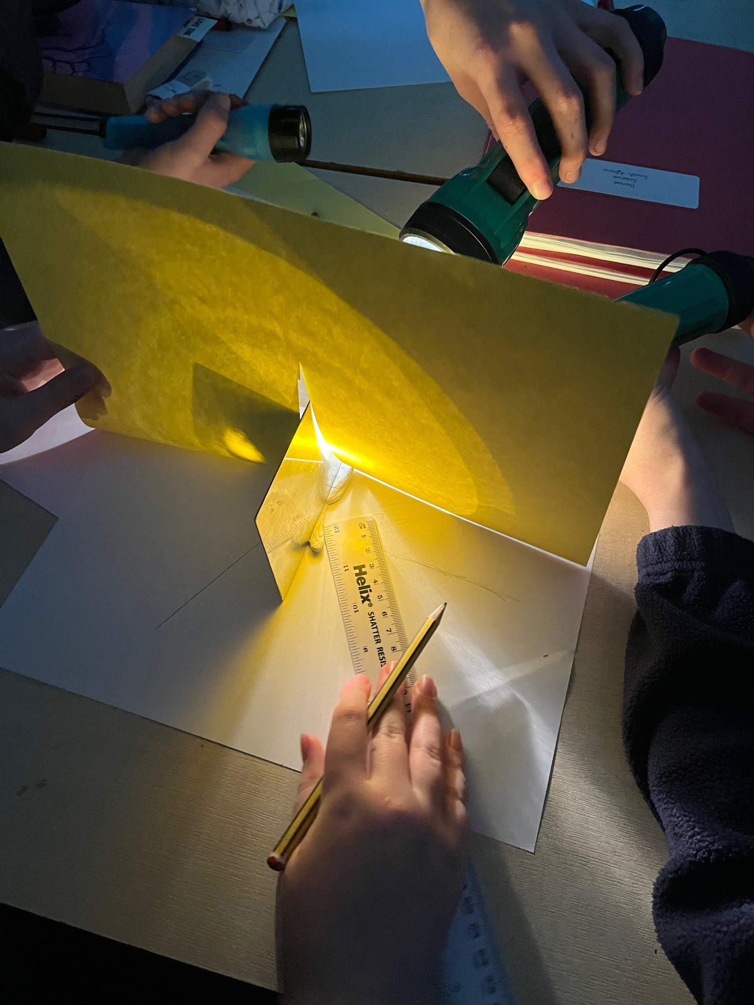 Light travels in straight lines