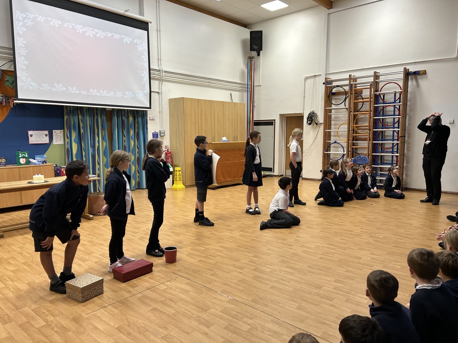 Father Paul created a tableau about Epiphany season