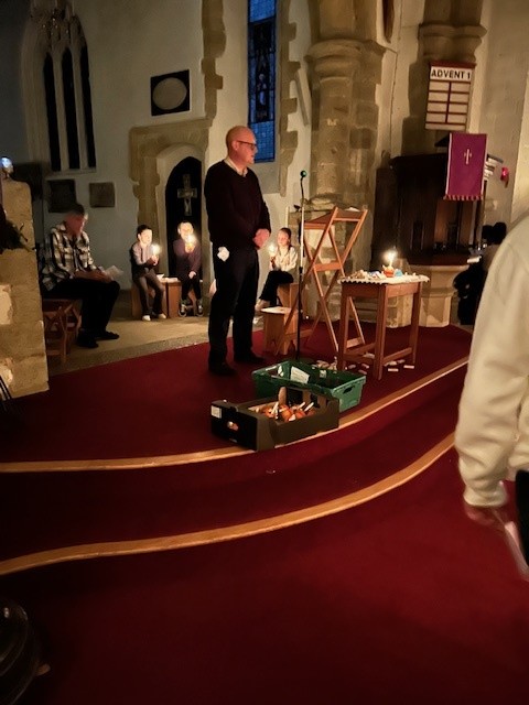 Christingle Service in church