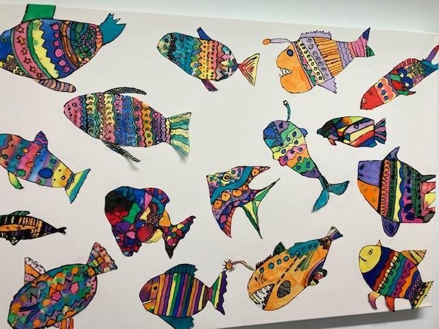 Silk screen fish...