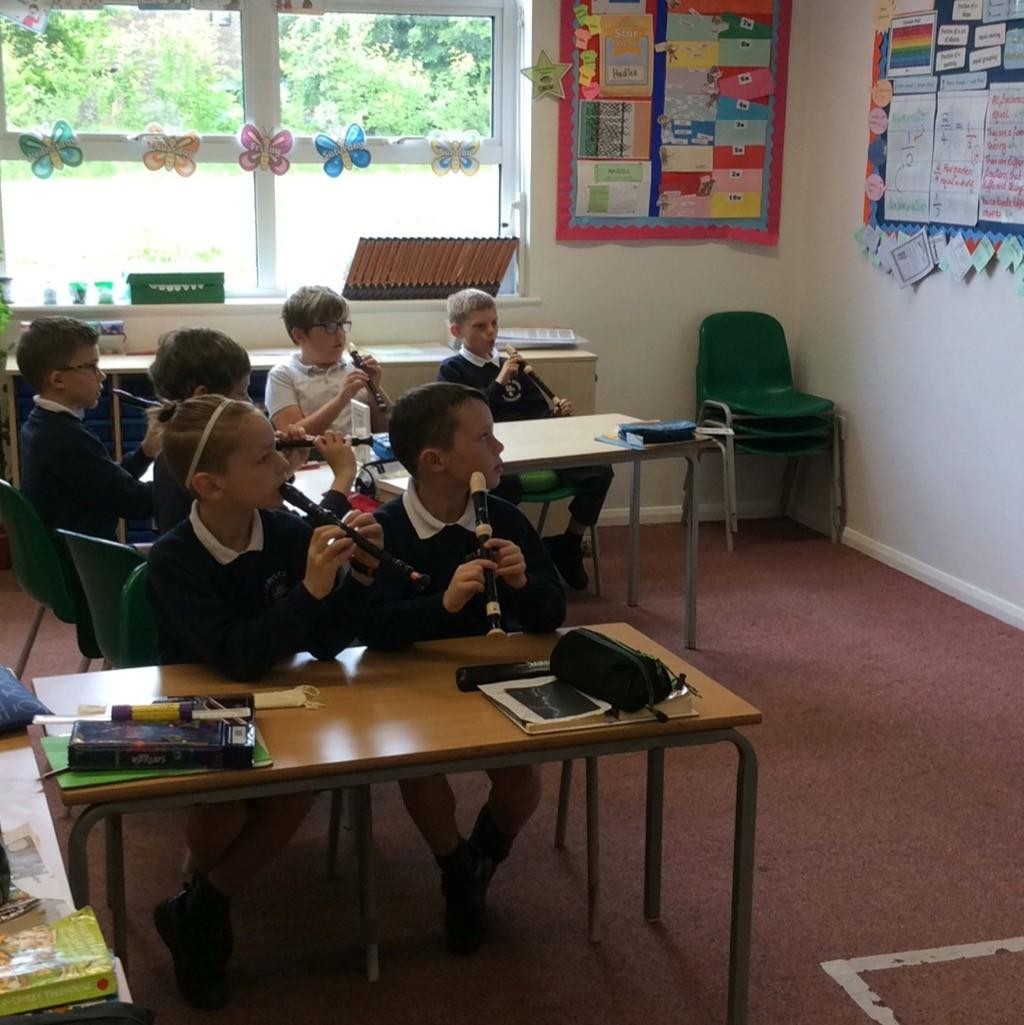 Starting to learn the recorder Year 3