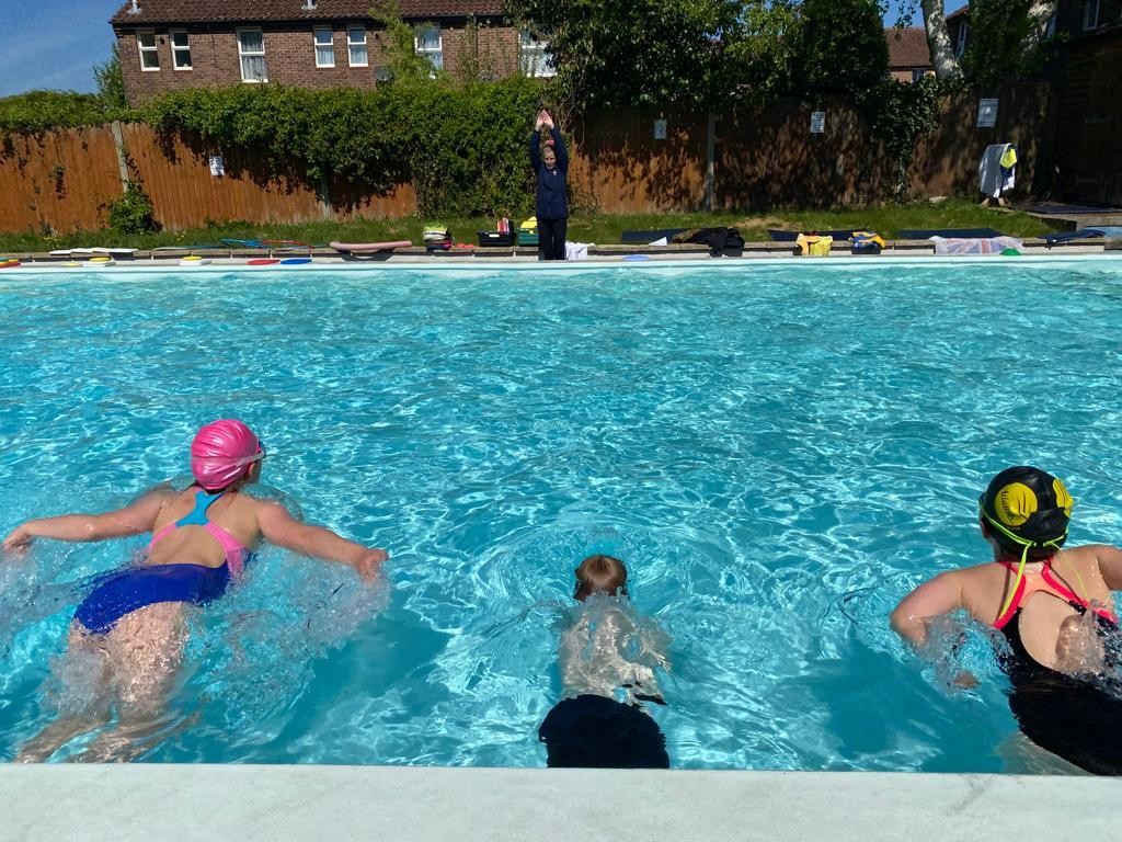 Our school swimming pool teaching strokes, breathing, life-saving skills and competitive swimming