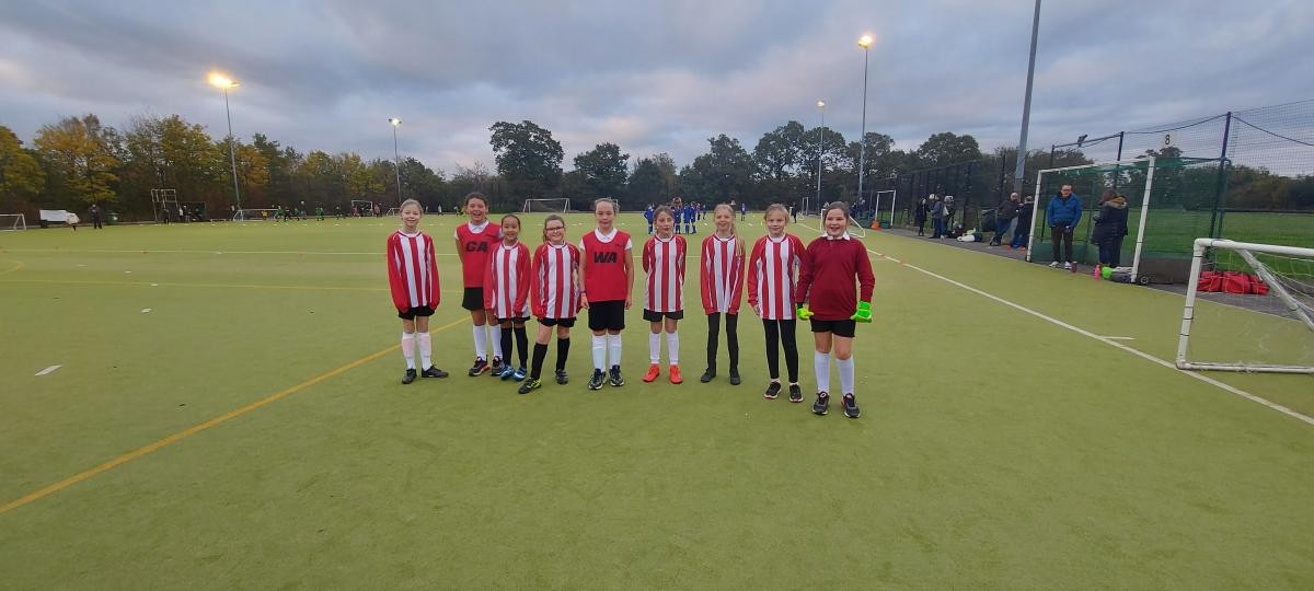 Girls Football team at Tanbridge