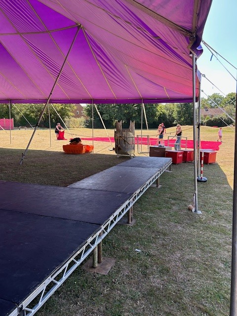 Big Top is up! Treasure Island here we come!