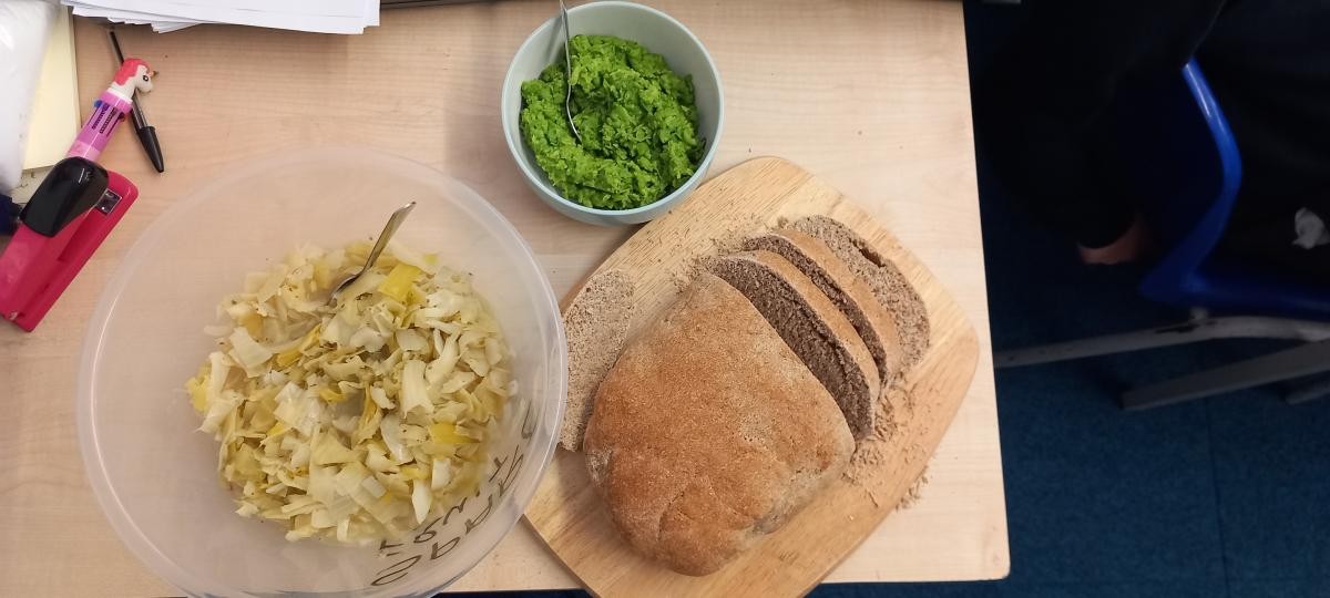 Barley bread, pottage and peas...