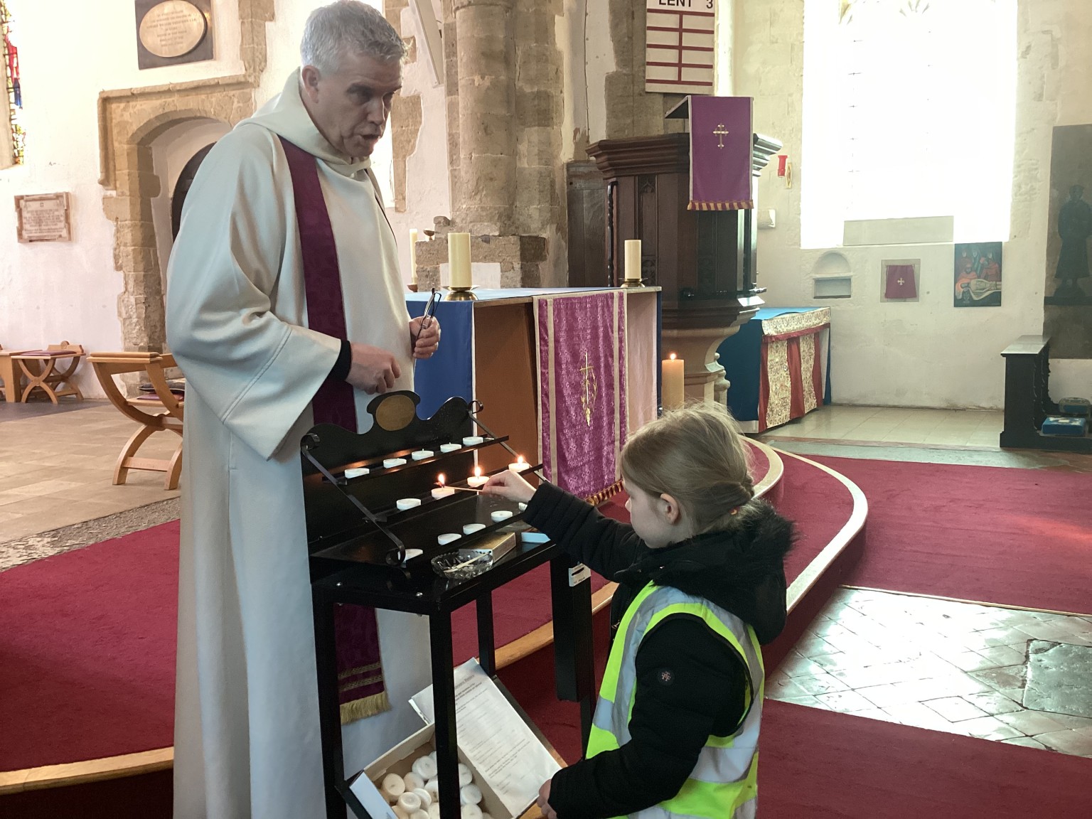 Visit to church