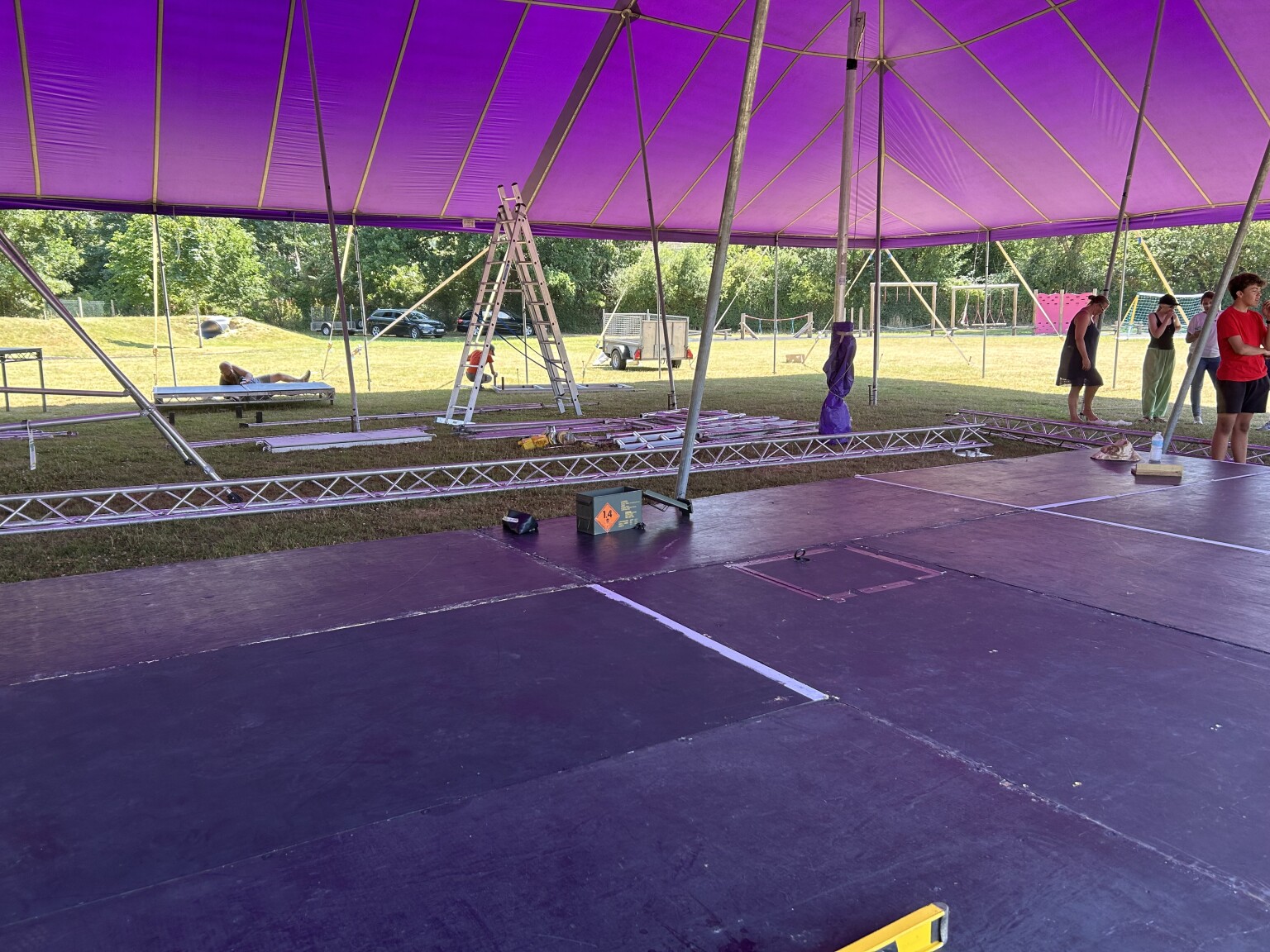 Big Top goes up...